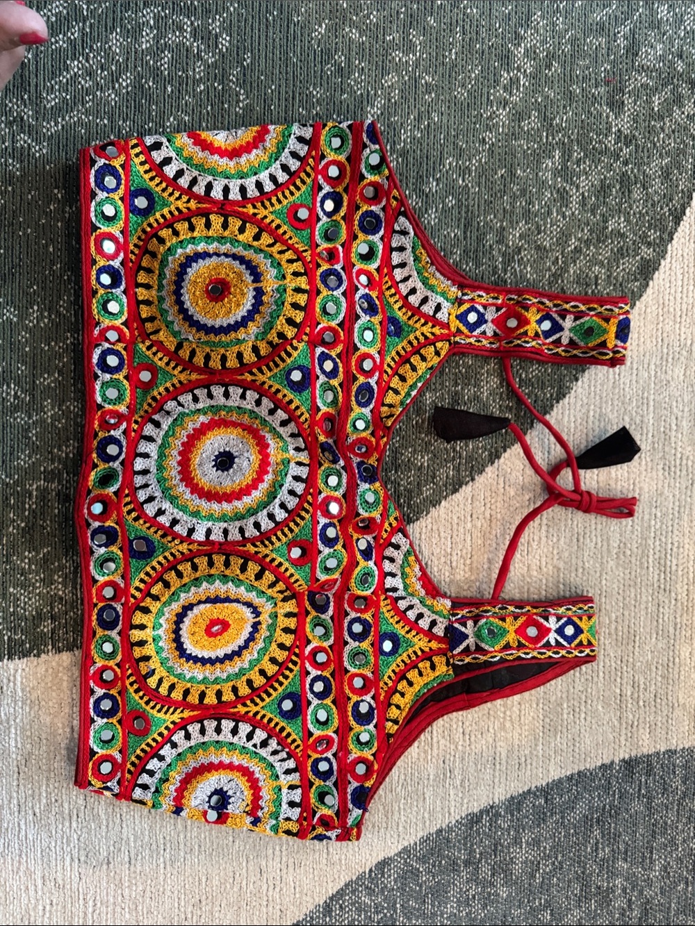 Colorful Embroidered Kids One-Piece Top - Multicolor